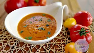 Cremige Tomatensuppe  schnell lecker kalorienarm  mit dem Thermomix [upl. by Ricarda]