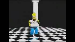 Homero bailando con la música de la película de Resident Evil 2002 [upl. by Swec75]