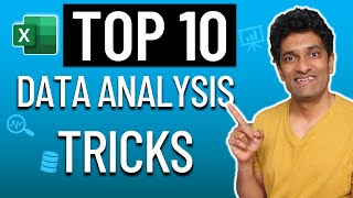 Top 10 Advanced Excel Tricks for Data Analysis  FREE Masterclass with Sample Files [upl. by Uamak]