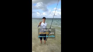 3 tipos de señuelos para pesca de orilla en el mar [upl. by Enneite941]