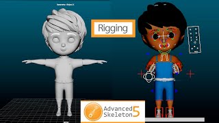 Character Rigging in Maya with Advance skeleton For animator and ringer [upl. by Prebo]