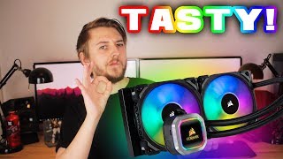 Corsair H100i Platinum RGB CPU cooler  we LOVE it [upl. by Goodkin]