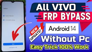 All Vivo Frp Bypass Without Pc Android 14 Latest Security Vivo Y03Y02Y02tY56 Frp Bypass [upl. by Elinor]