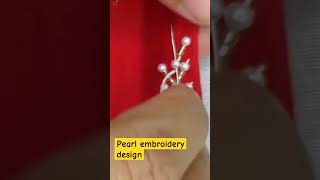 Cite easy pearl embroidery tutorial for everyone pearlembroidery pearlaccessories embroidery [upl. by Nevyar]