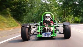 How is this Ninja 900Rpowered custom trike even legal [upl. by Filiano]