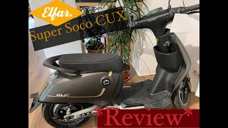 Test Review Super Soco CUX 2800W Boschmotor [upl. by Wilhelmine]