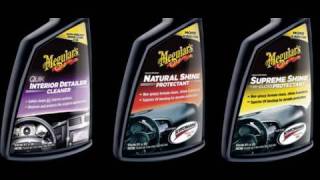 How To Use Meguiars NEW 2010 Quik Interior Detailer vs Natural Shine vs Supreme Shine by MEGUIARS [upl. by Atiruam572]