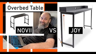 Height Adjustable Overbed Table Comparison and Review NOVII vs JOY RV Space Saving Solution WIN [upl. by Eyaj]