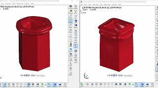 LSDYNA TUTORIAL 12 Static and Dynamic Axial Tube Crush [upl. by Muiram879]