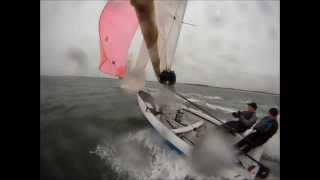 RS200 Windy Dinghy Sailing on GoPro [upl. by Lanoil]