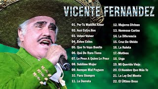 VICENTE FERNANDEZ GRANDES EXITOS  VICENTE FERNANDEZ SUS MEJORES EXITOS [upl. by Aihtenyc]