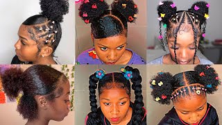 💖💦elegant SLAYED 4C4B HAIRSTYLES  SLAYED EDGES 🩵 💅🏼 🤎 [upl. by Richers]