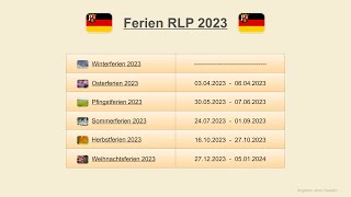 Ferien RLP 2023 [upl. by Diarmuid456]