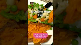 Baked Sweet Potato amp Veg sweetpotatowedges sweetandsour sweetpotatoes veggies tangy [upl. by Lebiram]