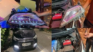 My Hyundai I20 With New Fog Lamp Drls  Fog Lamp Drls For I20  I20 Best Modification  Accesories [upl. by Eigroeg404]