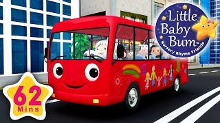 Wheels On The Bus  Part 13  Plus More Nursery Rhymes  62 Minutes Compilation from LBB [upl. by Akitnahs]