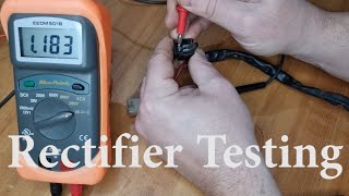 How To Test a RegulatorRectifier Using a Multimeter [upl. by Norene]