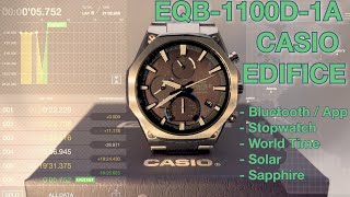 CASIO EDIFICE EQB1100D1A TEST amp ANLEITUNG Module 5639 BLUETOOTH STOPPUHR WELTZEIT 4K DEUTSCH [upl. by Flaherty910]