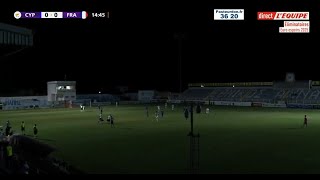 Chypre U21  France U21  Match interrompu pour une panne déclairage [upl. by Karie]