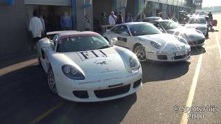 White Carrera GT amp 997 GT3 RS MK2 sound  revs acceleration amp flybys 1080p HD [upl. by Asen378]