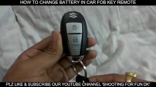 HOW TO CHANGE BATTERY OF MARUTI SUZUKI CAR KEY FOB REMOTE [upl. by Eesdnyl171]