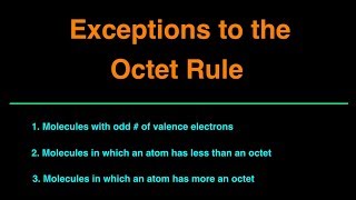 Exceptions to the Octet Rule Practice Problems Examples Summary [upl. by Blithe181]