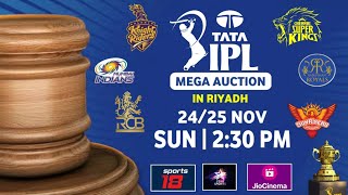 IPL 2025  Mega Auction Date amp Time After Retention  Mega Auction 2025 Updates [upl. by Alliuqa]