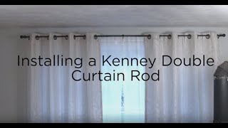 Kenney Double Curtain Rod Installation [upl. by Atiuqer]