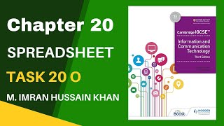 Task 20o O Level  IGCSE Code 0417 Hodder Book 3rd Edition Spreadsheets [upl. by Nylhtiak524]