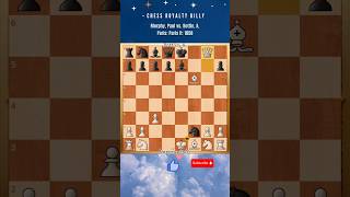 Morphy Paul vs Bottin AParis Paris it 1858 chessroyaltybilly paulmorphy chessgames shorts [upl. by Gavini]