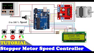 How To Make a Stepper Motor Speed Controller using Arduino and L298 Motor Driver [upl. by Ranice852]