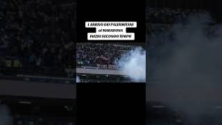 Palermitani arrivano al Maradona 🩷🖤 napolipalermo [upl. by Edijabab]