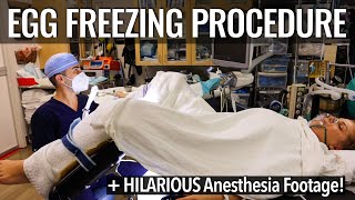 ACTUAL FOOTAGE  Egg Retrieval  Funny Anesthesia  Egg Freezing VLOG  Sarah Lavonne [upl. by Imar]