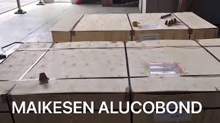 Alucobond packaged by wooden box 📦 [upl. by Nareik]