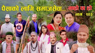 पैसा को लागि समाजसेवा II Garo Chha Ho II Episode 203 II May 20 2024 II Begam Nepali II Karuna [upl. by Sup]