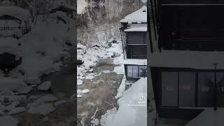 Winter wonderland Takaragawa Onsen  Japan❄️😍 shortsvideo shorts japantravel winterwonderland [upl. by Aushoj253]