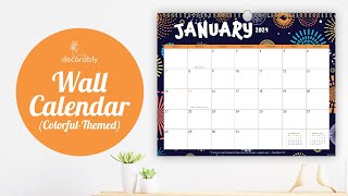 📅 Brighten Your Space with Our Colorful 2024 Wall Calendar 🌈  20242025 Calendar Landscape 🌟 [upl. by Leamaj]