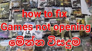 HOW TO FIX GAMES NOT OPENING [upl. by Yelreveb]