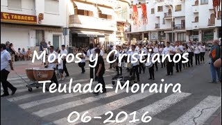 Moros y Cristianos MorairaTeulada 062016 [upl. by Moitoso929]