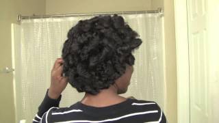 4c Hair Solution Roller Set Curls No Rollers [upl. by Iblehs403]