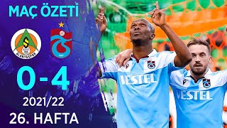 Aytemiz Alanyaspor 04 Trabzonspor MAÇ ÖZETİ  26 Hafta  202122 [upl. by Karb]