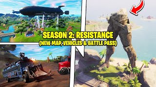 Fortnite Season 2 is EPIC Map Changes ALL Vehicles Chapter 3 Battle Pass Trailer [upl. by Stelmach]