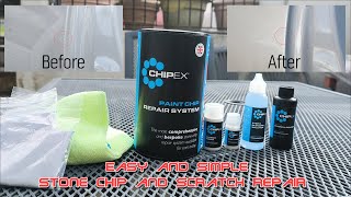 3 Easy Steps to Fix Stone Chips or Deep Scratches with Touch Up Paint Repair kit from CHIPEX HD [upl. by Ainelec961]