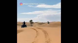 Merzouga desert Adventures  ATV quad in the Sahara desert  Morocco Tours 4x4 [upl. by Amaty]