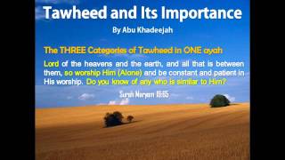 Tawheed and Its Importance [upl. by Jazmin]