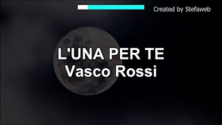 Vasco Rossi  Luna per te Karaoke Originale [upl. by Nevin455]