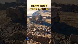 CAT 988 jay excavating truck dumptruck construction shorts  viral dirt iron rock work [upl. by Yelah859]