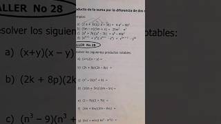 productos notables  producto de la suma por la diferencia de dos cantidades matemática icfes [upl. by Leen]