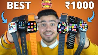 Top 5 ⚡ Smartwatches ⚡ From ₹1000 💸  Amoled Display 😲 Bluetooth Calling 🔥 Dynamic Island  watch [upl. by Eamon]