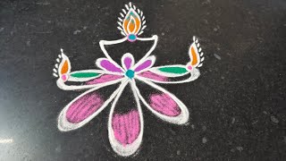 Deepavali rangoli muggulu lavana vlogs [upl. by Orsay]